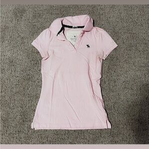 Abercrombie & Fitch Light Pink Polo Shirt